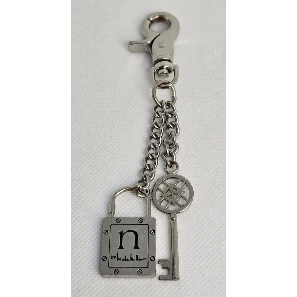 Nicola Miller Lock & Key Design Metal Keychain Fashion Accessory 05